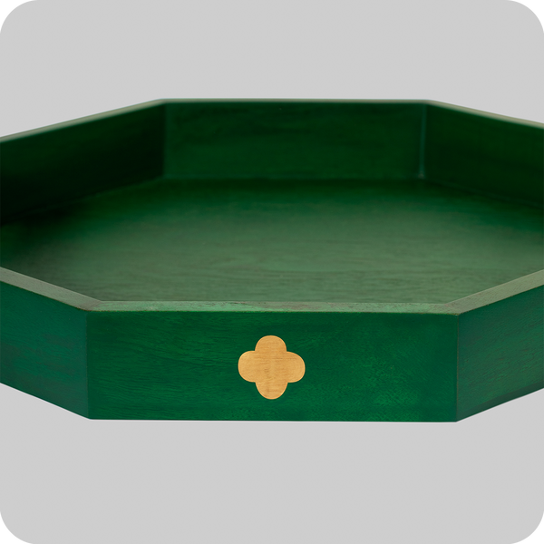 Clover Tray (Octagon) - Emerald