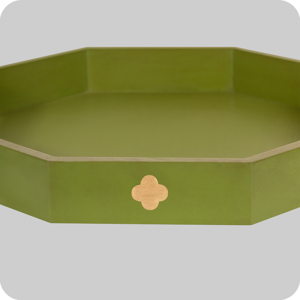 Clover Tray (Octagon) - Olive