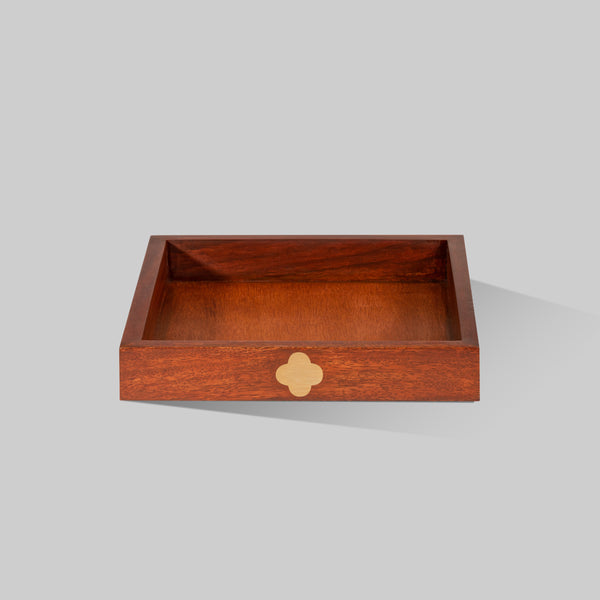Clover Tray (Square) - Brown