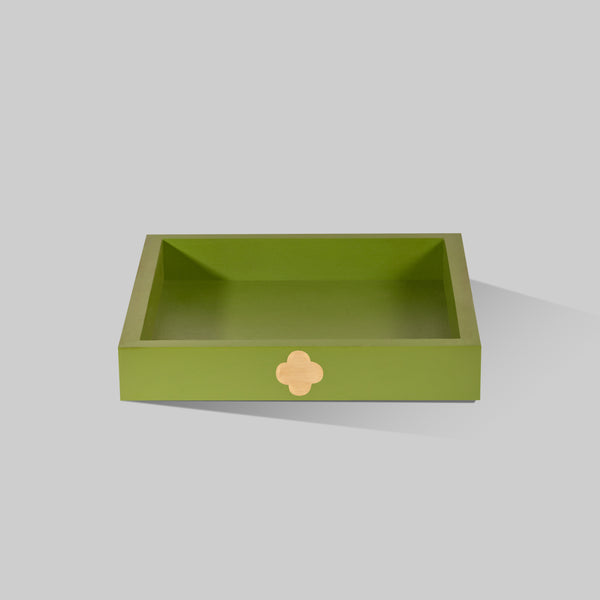 Clover Tray (Square) - Olive
