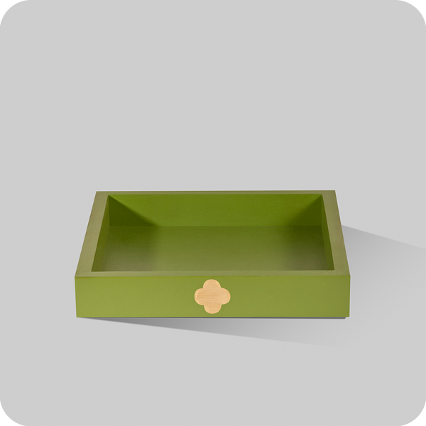 Clover Tray (Square) - Olive