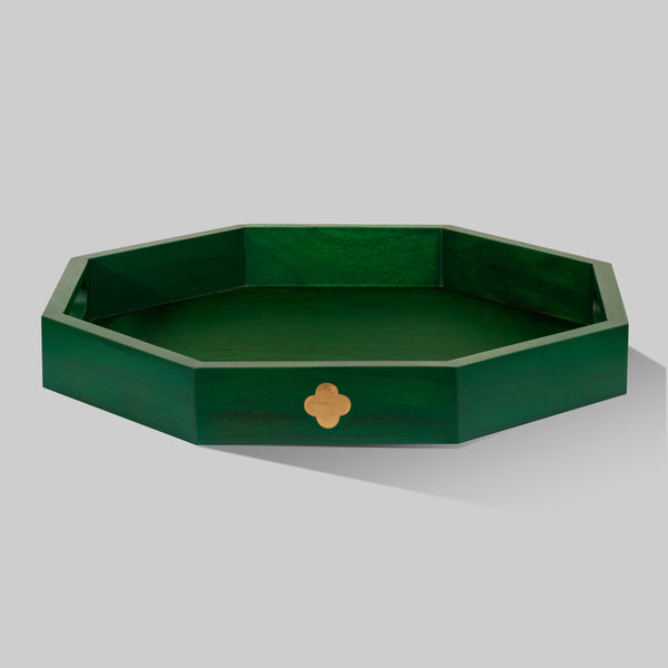 Clover Tray (Octagon) - Emerald