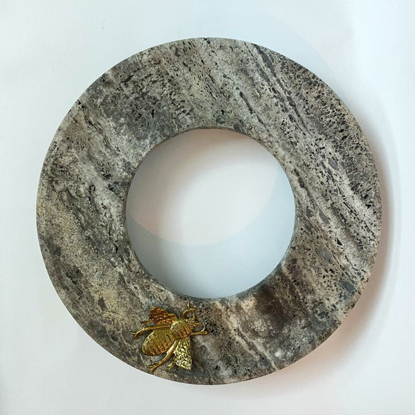 Cosmos Platter (Silver / Bee) 16”
