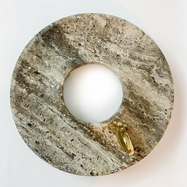 Cosmos Platter (Silver / Snail) 12”